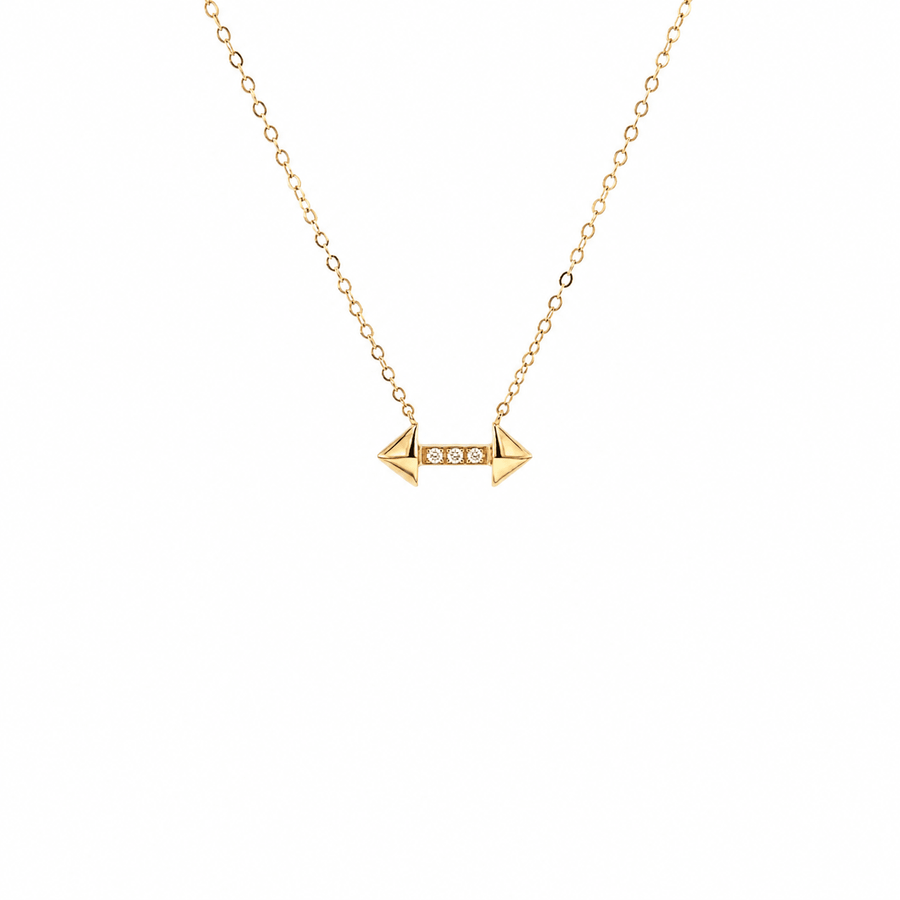 Diamond Arrow Pendant and Chain