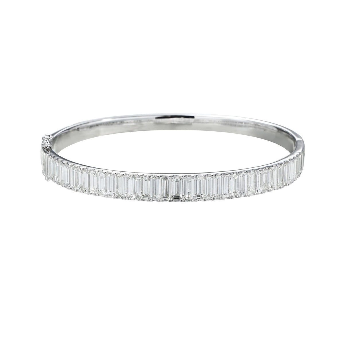 Diamond Baguette Bangle - DBNEL00216