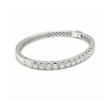 Diamond Bangle-18 karat white gold diamond bangle.