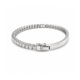 Diamond Bangle-18 karat white gold diamond bangle.