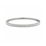 Diamond Bangle-18 karat white gold diamond bangle.