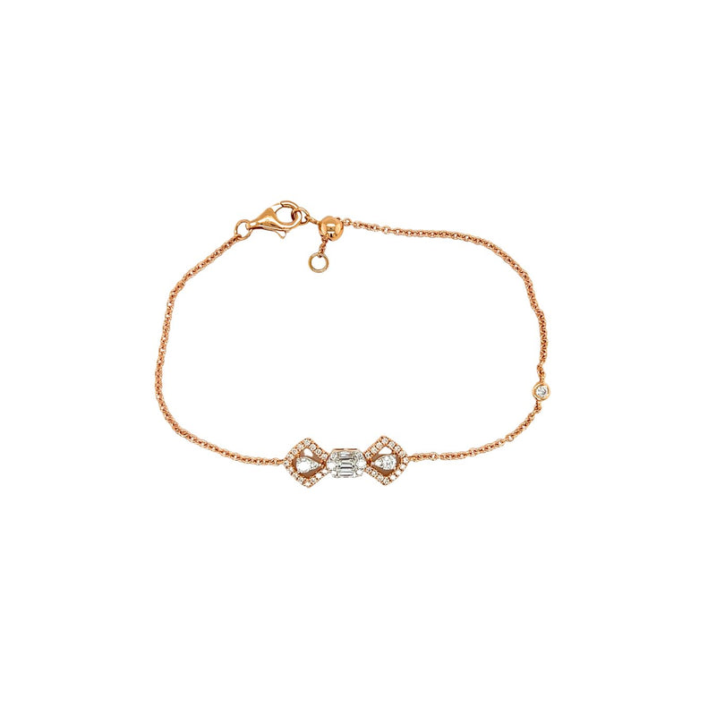 Diamond Bow Bracelet-Diamond Bracelet - DBRDI00166