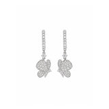 Diamond Butterfly Earrings-Diamond Butterfly Earrings