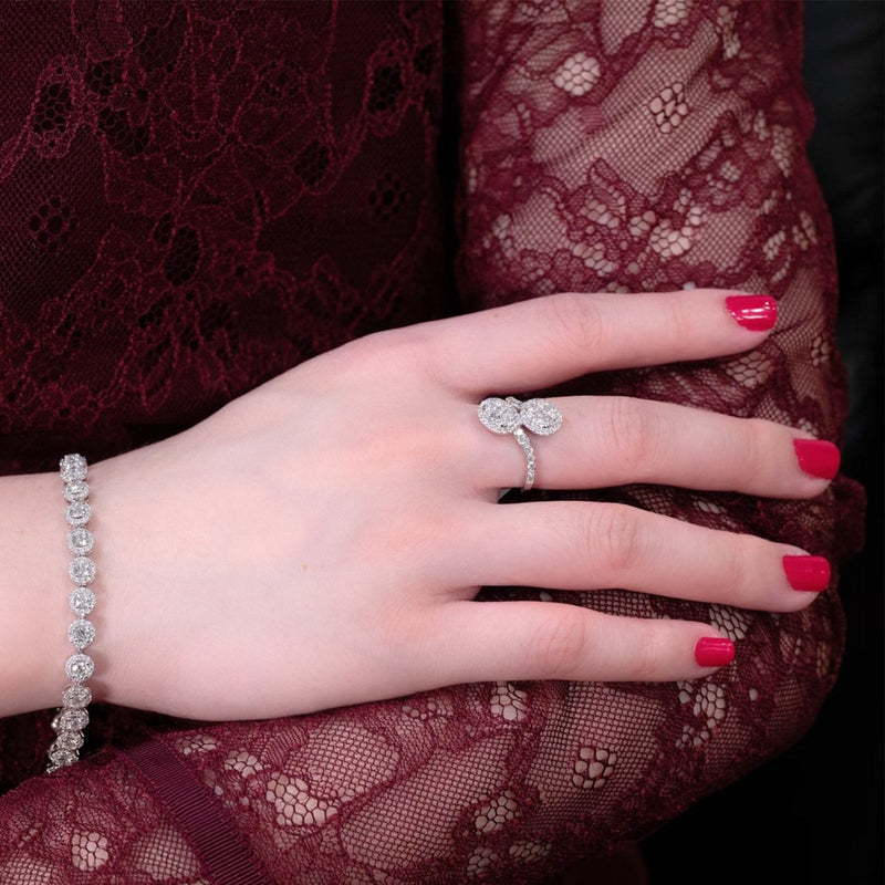 Diamond Bypass Ring-Diamond Bypass Ring - DRMKD05906