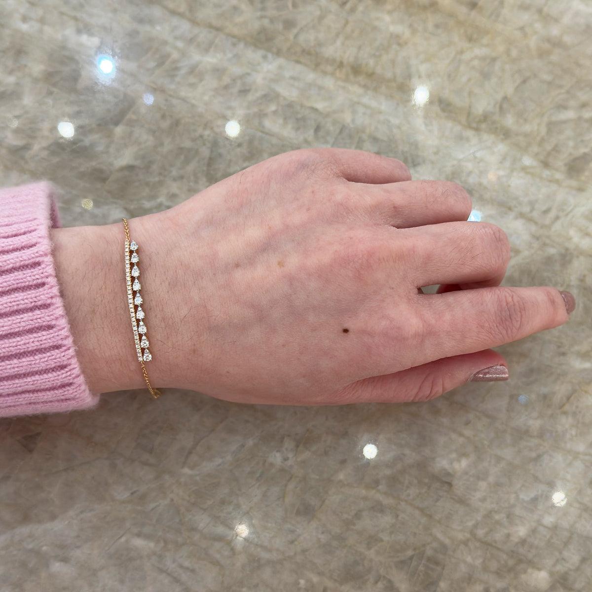 Diamond Chain Bracelet - DBRDI00174