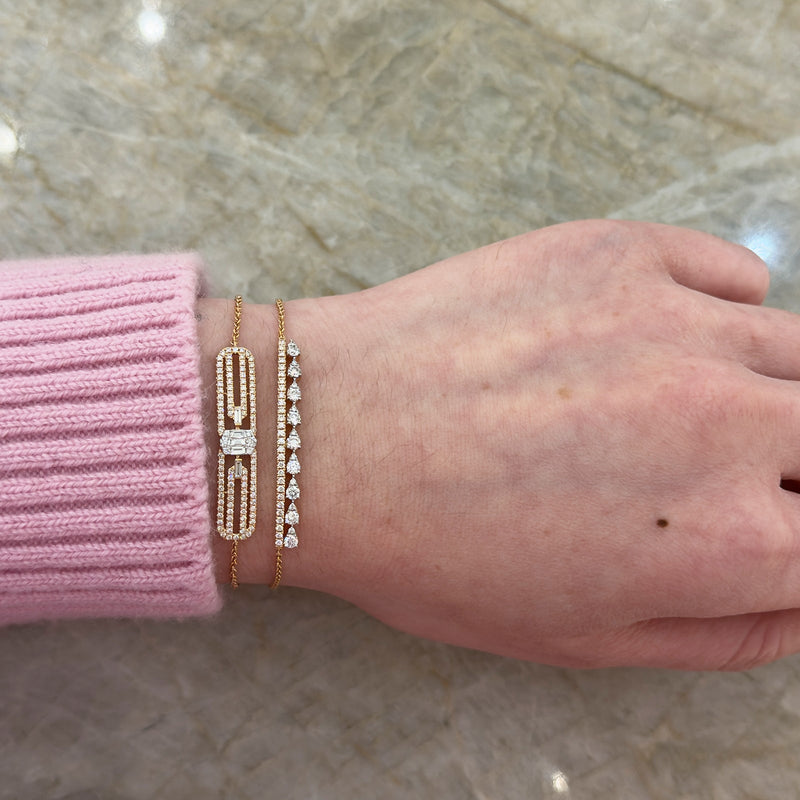 Diamond Chain Bracelet-Diamond Chain Bracelet - DBRDI00174