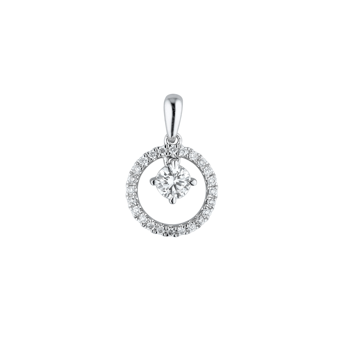 Diamond Circle Pendant - DPNEL00141