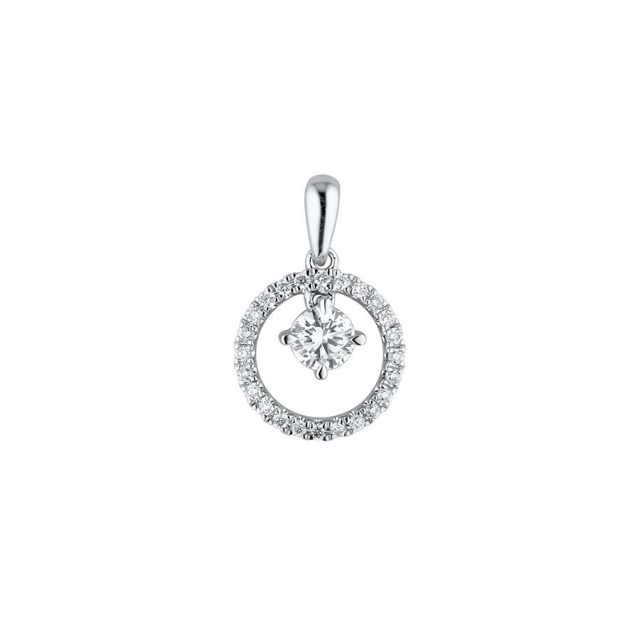 Diamond Circle Pendant - DPNEL00141