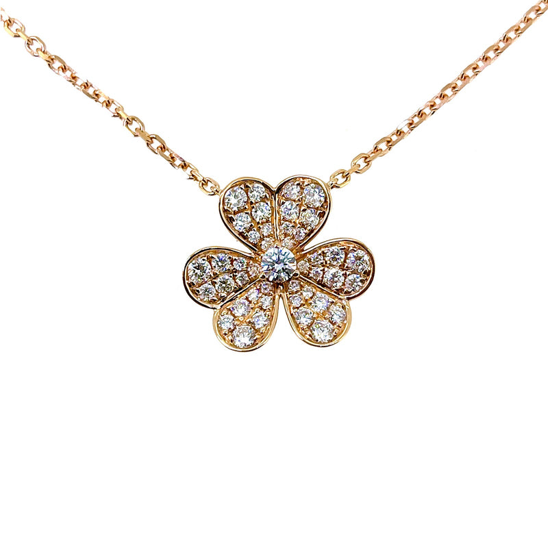 Diamond Clover Necklace-Diamond Clover Necklace - DNTIJ02115
