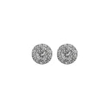 Diamond Cluster Stud Earrings-Diamond Cluster Stud Earrings - DEEDW00232