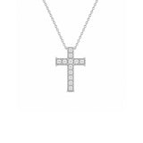 Diamond Cross Pendant and Chain-Diamond Cross Pendant and Chain