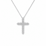 Diamond Cross Pendant and Chain-diamond cross pendant 