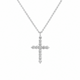 Diamond Cross Pendant and Chain-diamond cross pendant and chain