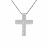 Diamond Cross Pendant and Chain-Diamond Cross Pendant and Chain