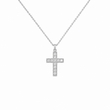 Diamond Cross Pendant and Chain-diamond cross pendant and chain