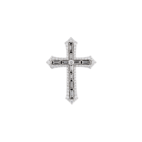 Diamond Cross Pendant and Chain-Diamond Cross Pendant - DPNEL00117