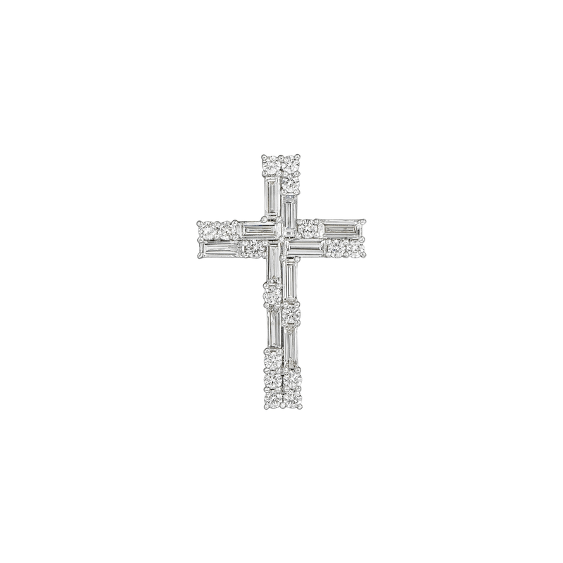 Diamond Cross Pendant and Chain-Diamond Cross Pendant - DPNEL00133