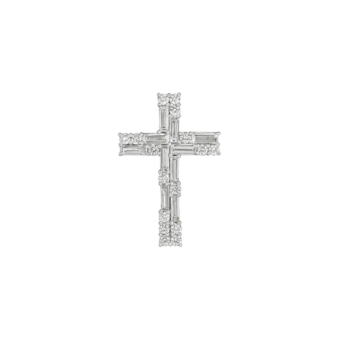 Diamond Cross Pendant and Chain-Diamond Cross Pendant - DPNEL00133