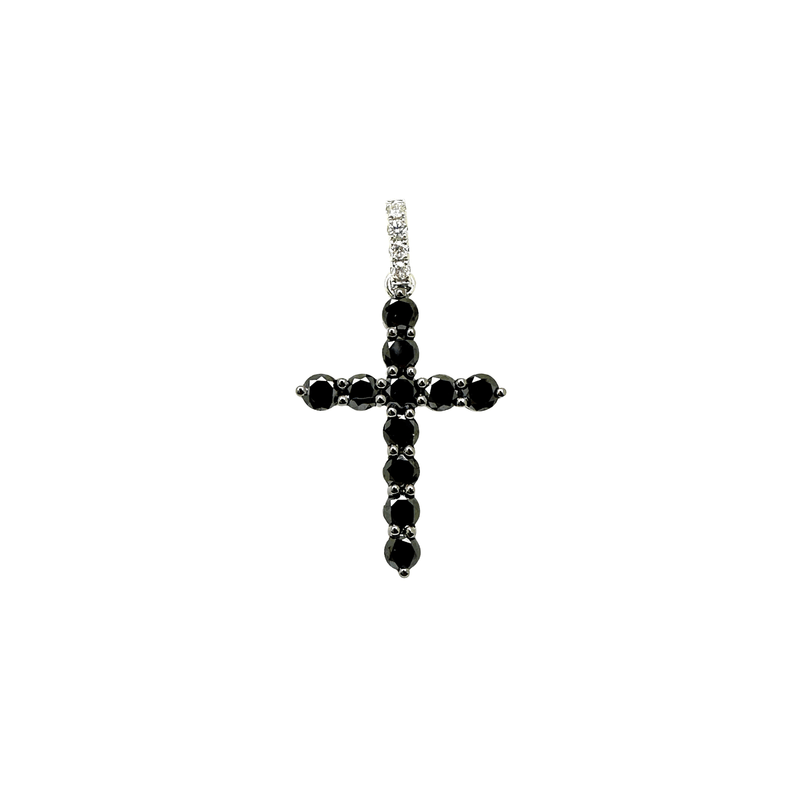 Black Diamond Cross Pendant-Diamond Cross Pendant - DPTIJ02106