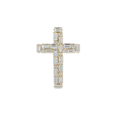 Diamond Cross Pendant with Chain-Diamond Cross Pendant with Chain - DNNEL00273