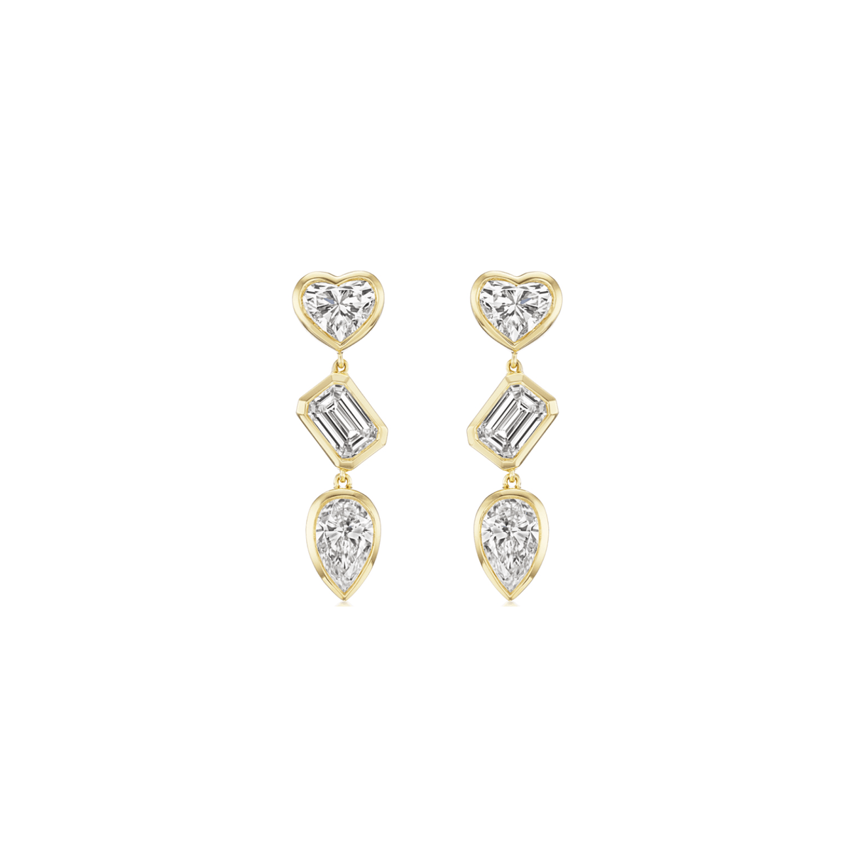 Diamond Dangle Earrings - DENKA04630