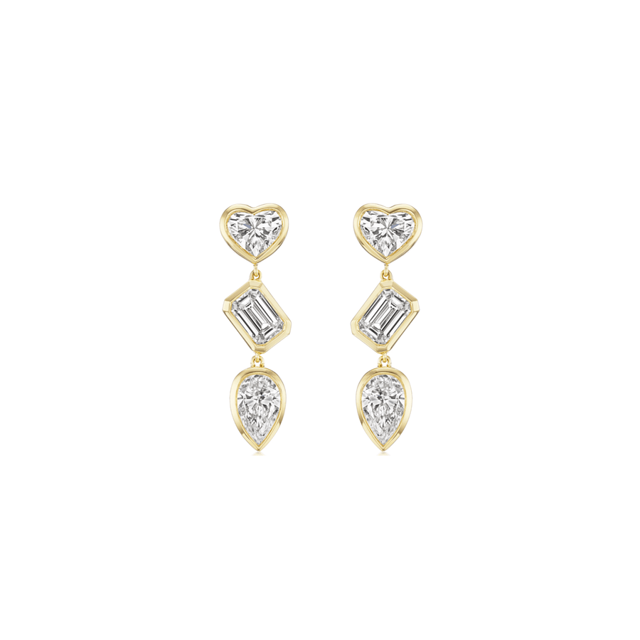Diamond Dangle Earrings - DENKA04630