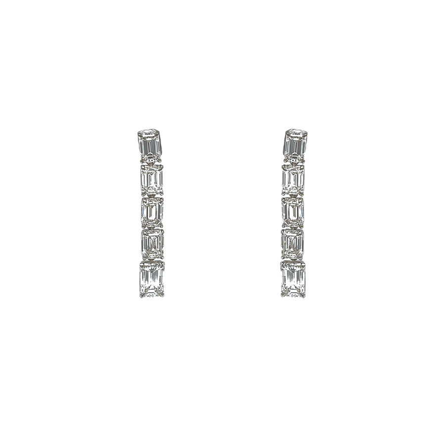 Diamond Dangling Earrings - DENOV00166