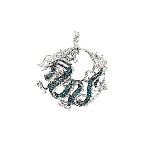 Diamond Dragon Pendant (Chain is not included)-Diamond Dragon Pendant (Chain is not included) - DPTIJ01875