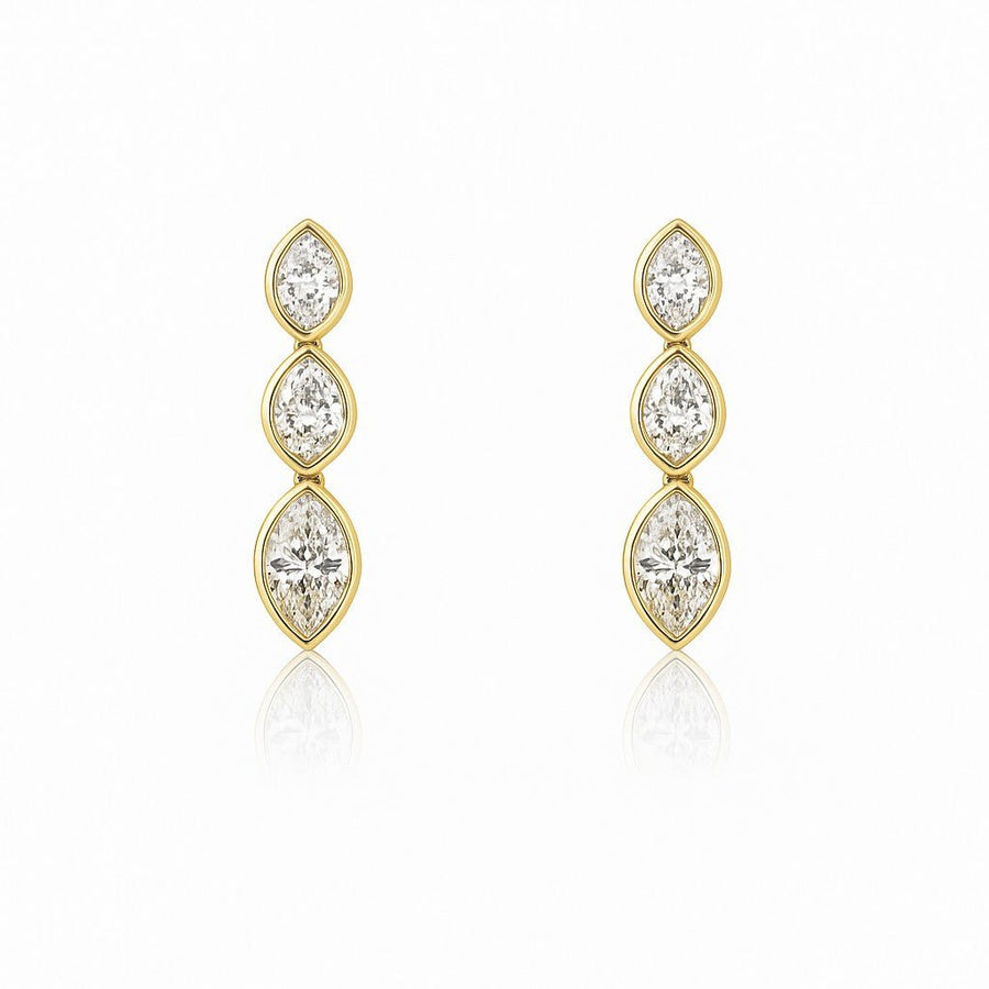 Diamond Drop Earrings - DENKA04701