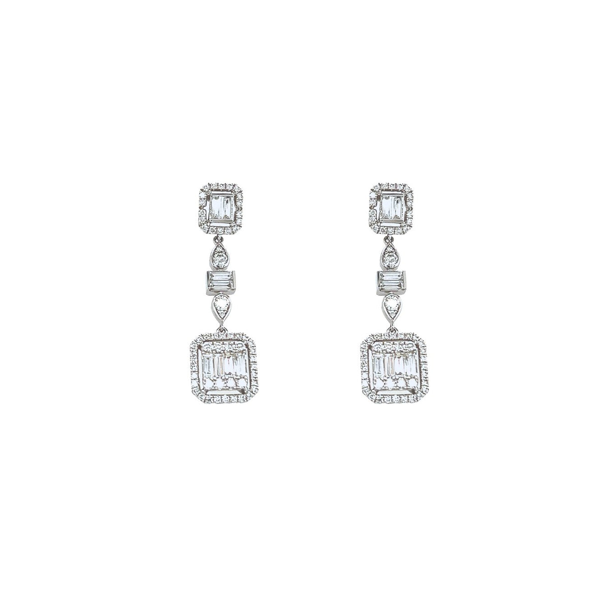 Diamond Drop Earrings - DERDI00265