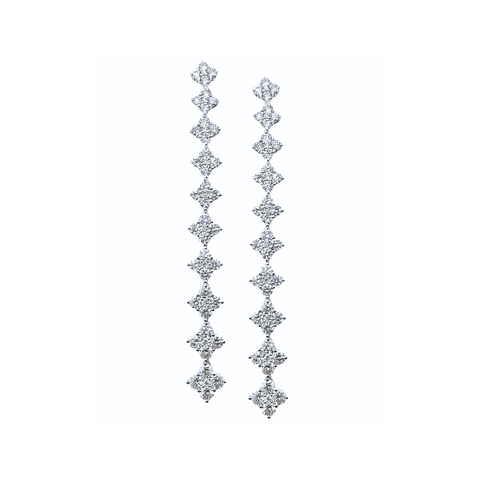 Diamond Drop Earrings-Diamond Drop Earrings - DETIJ01839