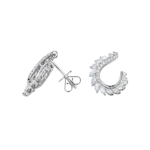 Diamond Earrings-Diamond Earrings - DENEL00216
