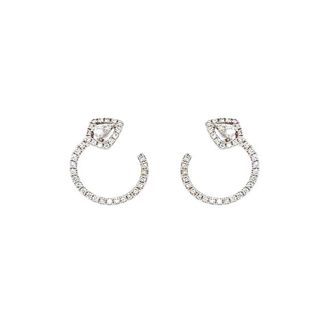 Diamond Earrings-Diamond Earrings - DERDI00158