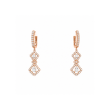 Diamond Earrings-rose gold diamond earrings