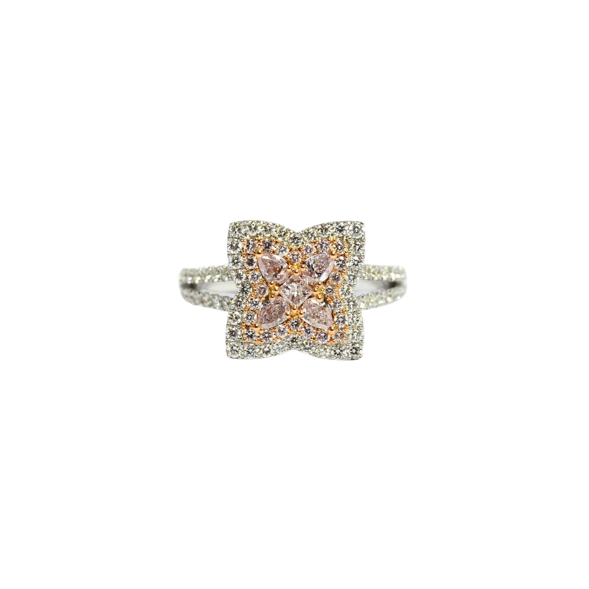 Diamond Floral Ring - DRUJD00604
