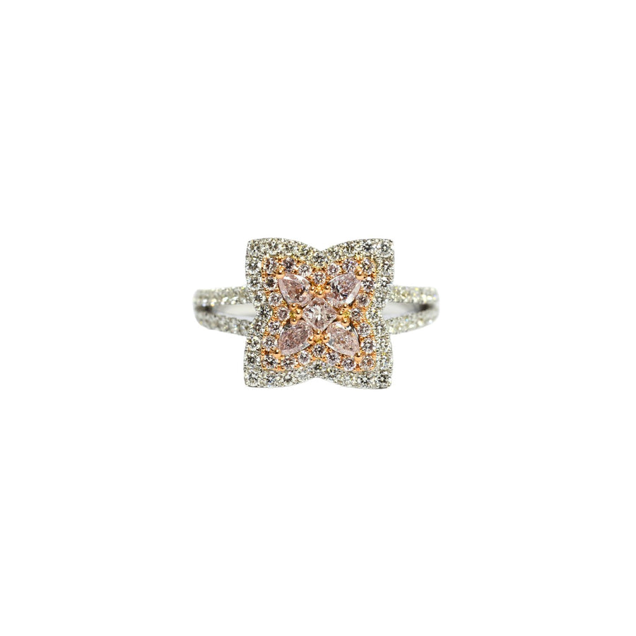 Diamond Floral Ring - DRUJD00604
