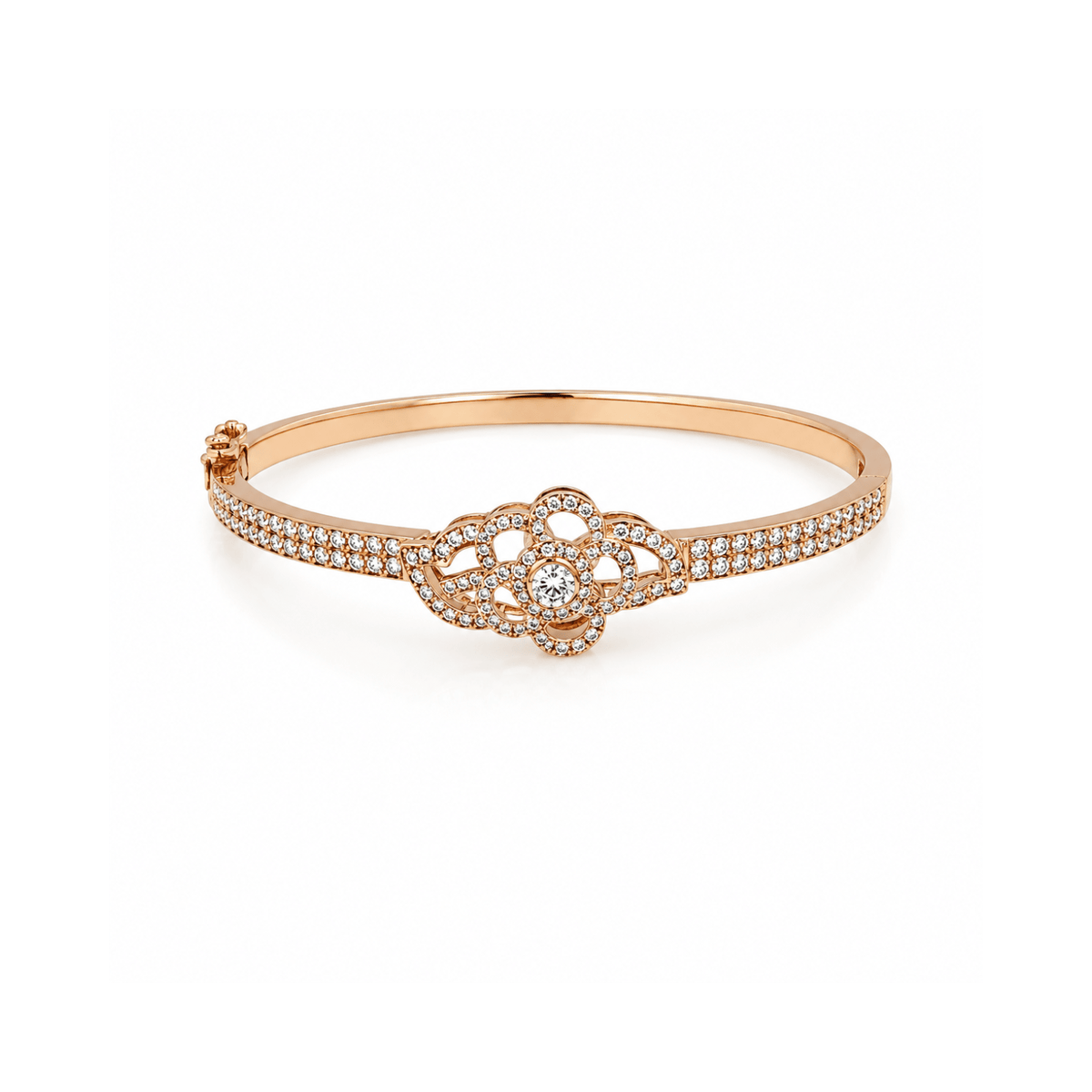 Diamond Flower Bangle