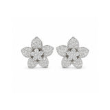 Diamond Flower Earrings-Diamond Flower Earrings - DEMXM00604