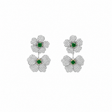 Diamond Flower Earrings-Diamond Flower Earrings 