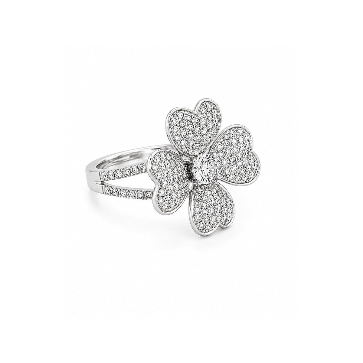 Diamond Flower Ring