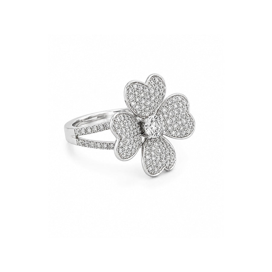 Diamond Flower Ring