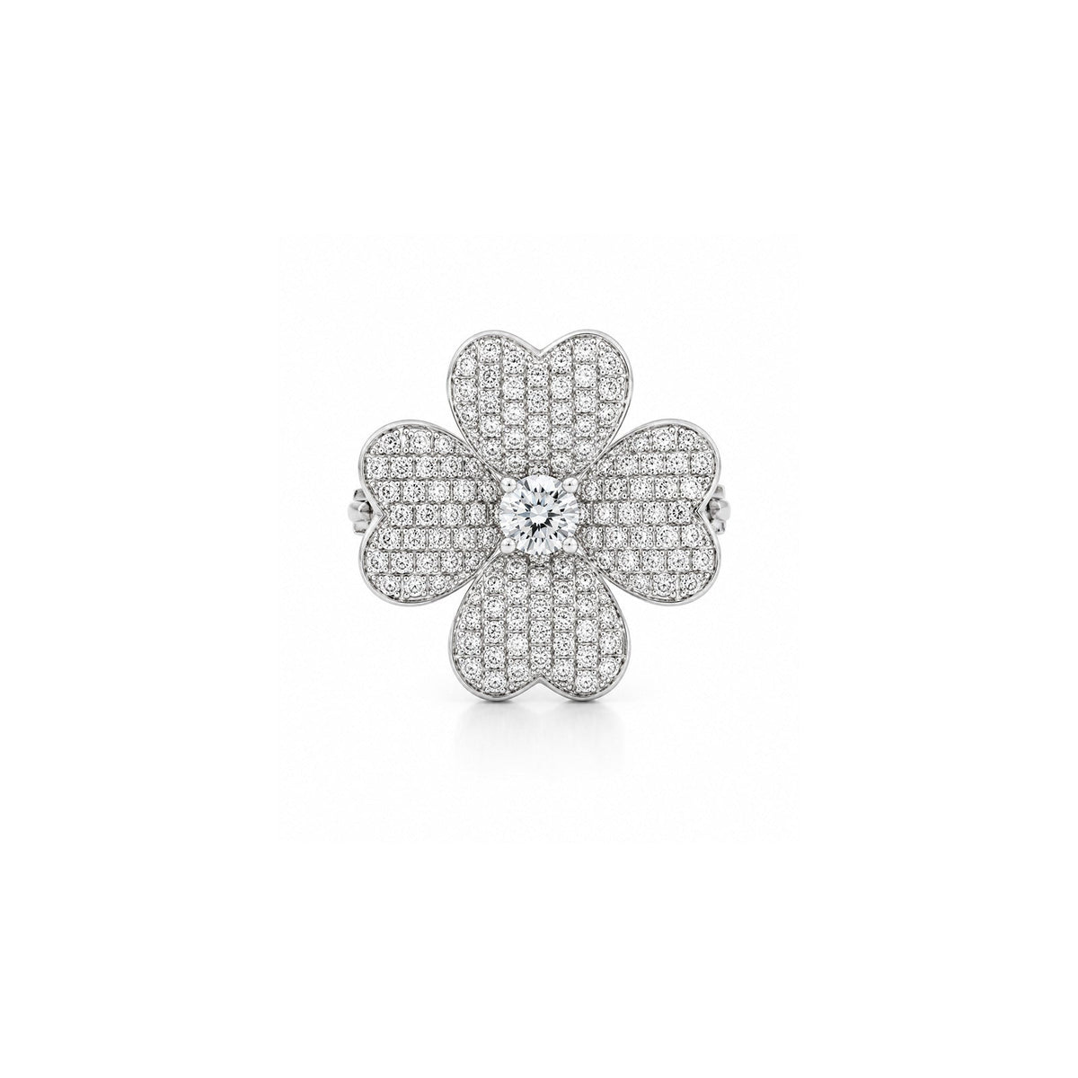 Diamond Flower Ring