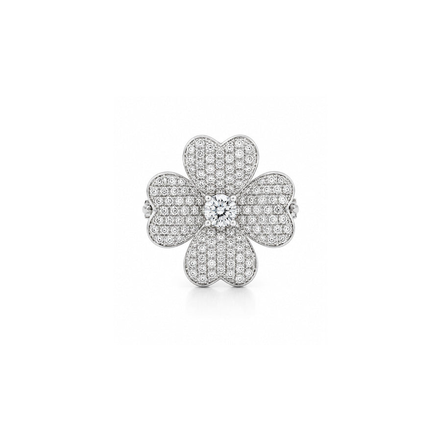 Diamond Flower Ring