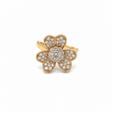 Diamond Flower Ring Set-Diamond Flower Ring Set