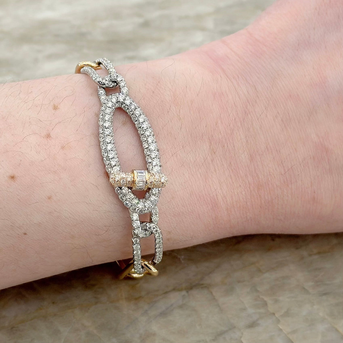 Diamond Gold Bracelet - DBDRA01731