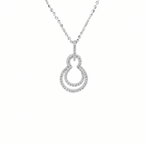 Diamond Gourd Pendant and Chain-Diamond Gourd Pendant and Chain