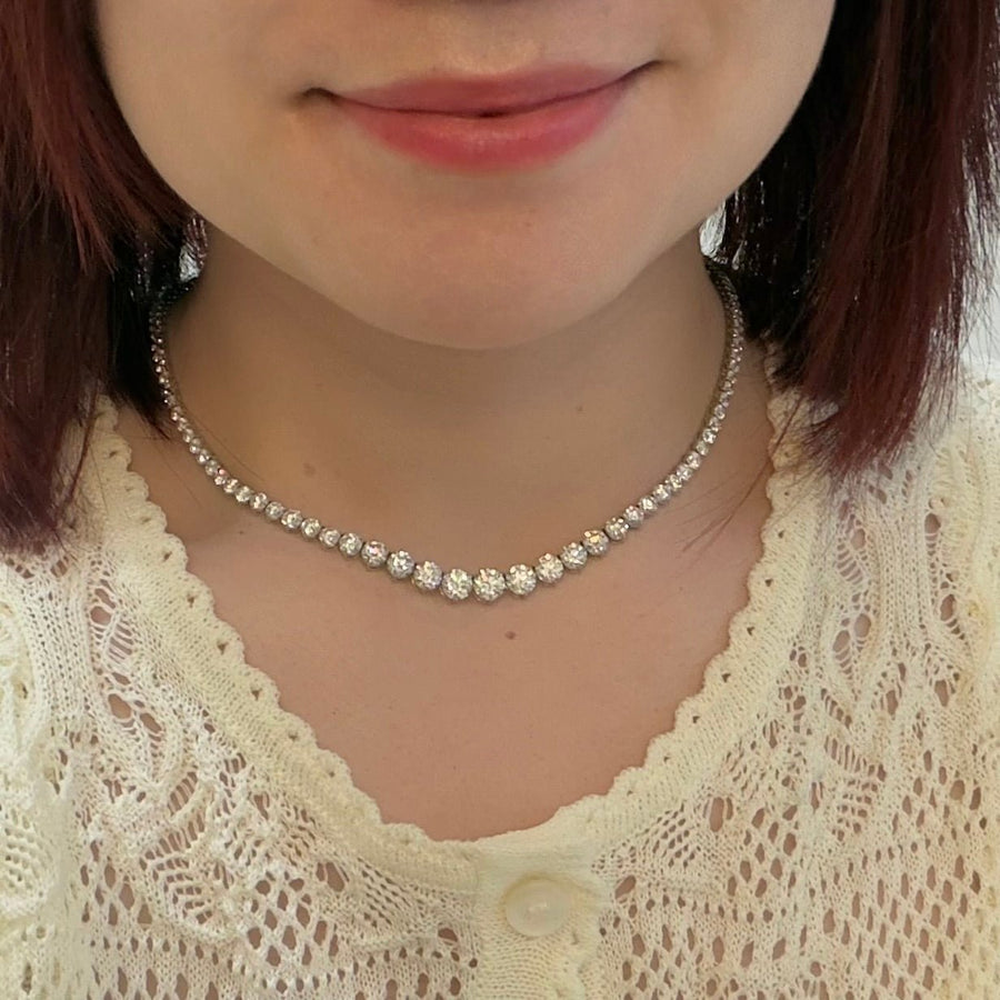 Diamond Graduated Necklace - DNNKA00612