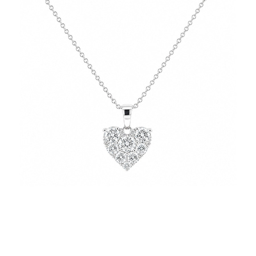 Diamond Heart Pendant and Chain