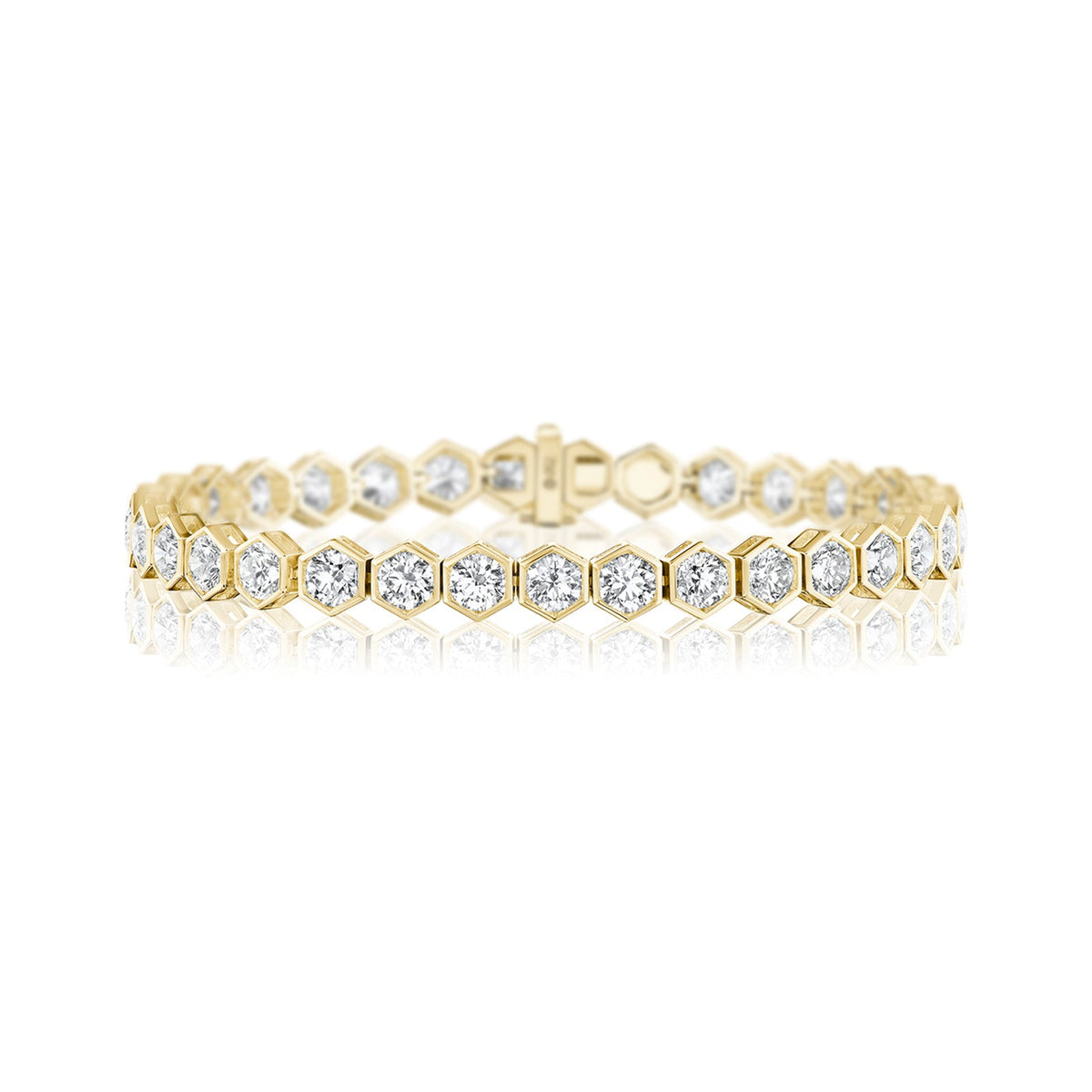 Diamond Hexagon Bezel Bangle - DBNKA01884