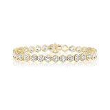 Diamond Hexagon Bezel Bangle-Diamond Hexagon Bezel Bangle - DBNKA01884